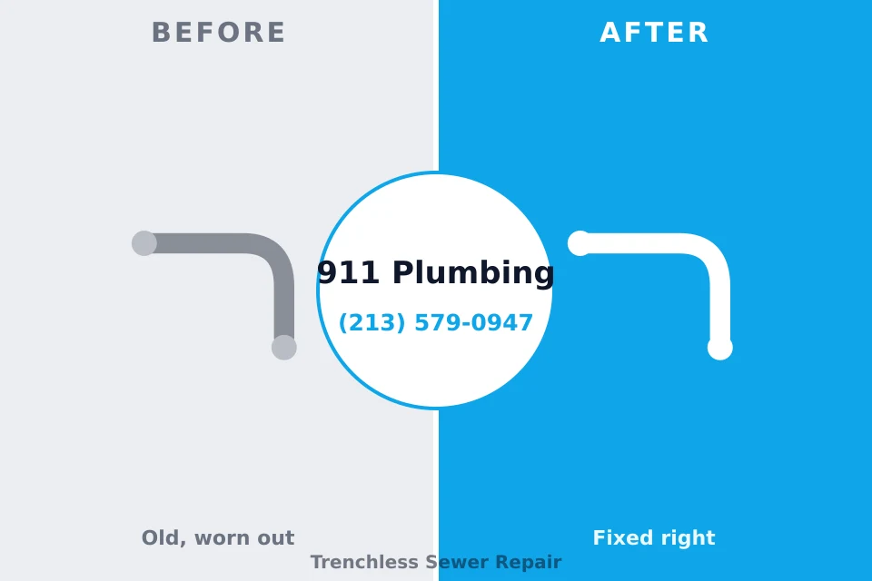 Before and after: plumbing repair Sour Lake, TX